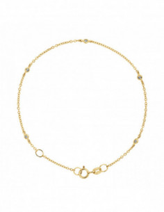 Alternated Diamond Bracelet 0.050 Carats - Forçat String...