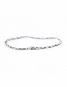 Tennis Bracelet - 0.30 Carats Diamond River - Gold 375 -...