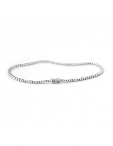 Tennis Bracelet - 0.30 Carats Diamond River - Gold 375 - Milan