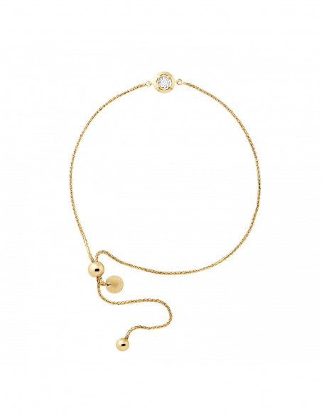 Diamond Bracelet 0.020 Carats - Illusion 0.50 Carats - Gold 375 - Hamburg