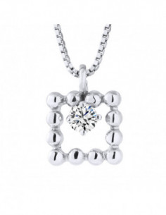 Prestige Necklace Jewelry Diamonds 0.050 Carats - Gold...