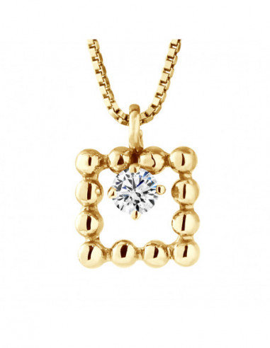 Collier Prestige Joaillerie Diamants 0.050 Carats - Or 375 - BARCELONE