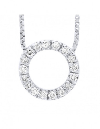 Collier Prestige Joaillerie Diamants 0.080 Carats - Or 375 - AMSTERDAM