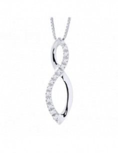 Prestige Necklace Jewelry Diamonds 0.080 Carats - Gold...
