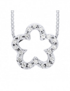 Prestige Necklace Jewelry Diamonds 0.080 Carats - Gold...