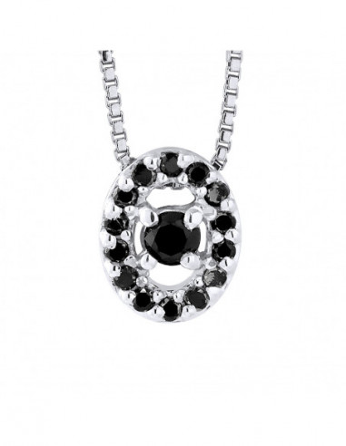 Prestige Necklace Jewelry Black Diamonds 0.110...