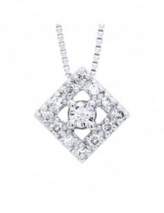 Prestige Necklace Jewelry Diamonds 0.150 Carats - Gold...