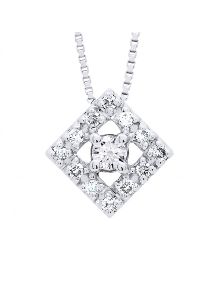 Prestige Necklace Jewelry Diamonds 0.150 Carats - Gold 375 - Glasgow