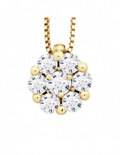 Prestige Necklace Jewelry Diamonds 0.350 Carats - Gold...