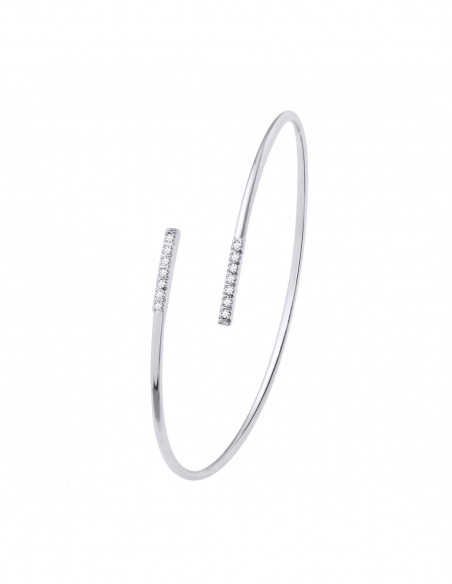 Bracelet Jonc Diamants 0.160 Carats - Or 375 - LAUSANNE