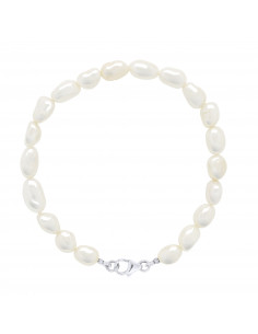 Baroque beaded bracelet 6-7 mm - Several colors -...