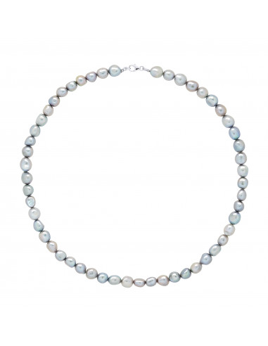 Collier Perles Baroques 6-7 mm - Fermoir Mousqueton - Argent 925 - AZINCOURT