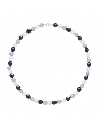 Collier Perles Baroques 6-7 mm - Fermoir...