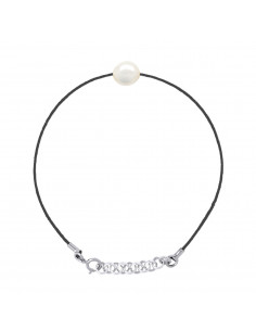 Bracelets Link Cord Black Baroque Bead 8-9 mm - Several...