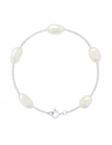 Bracelets 5 Perles Baroques 8-9 mm - Plusieurs...