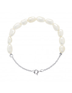 Baroque Beads Chain Bracelets 6-7 mm - Several Colors -...