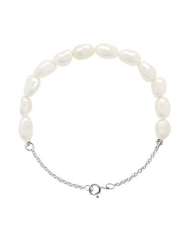 Bracelets Chainage Perles Baroques 6-7 mm -...