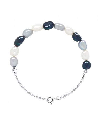 Bracelets Chainage Perles Baroques 6-7 mm -...