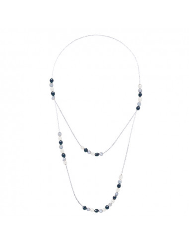 Necklace Chainage Chairs Baroque 6-7 mm - 75 cm...