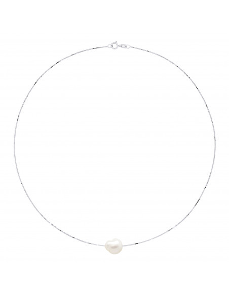 Baroque Pearl Necklaces - Sizes from 8 to 12 mm - Venity Chain - 42 cm - Gold 375 - Lutee