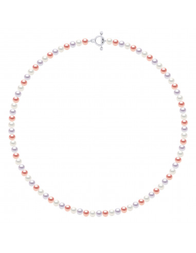 Collier Rang de Perles Semi Rondes 6-7 mm - 55...