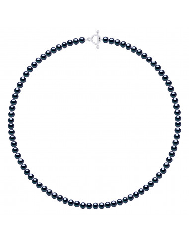 Collier Rang de Perles Semi Rondes 6-7 mm - 55 et 60 cm -  Argent 925 - HONFLEUR