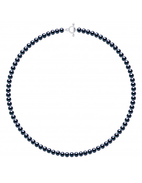 Collier Rang de Perles Semi Rondes 6-7 mm - 55 et 60 cm -  Argent 925 - HONFLEUR