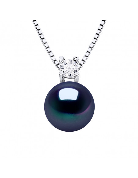 Collier Joaillerie Perle Ronde 8-9 mm - Plusieurs Coloris - Argent 925 - MONTE CARLO