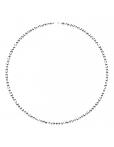 Collier Rang de Perles 6-7 mm - Longueur 55 cm - Fermoir Mousqueton - Argent 925 - NEUILLY