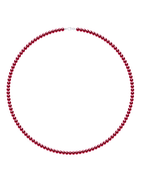 Necklace Rank of Pearls 6-7 mm - Length 55 cm - Calfight Carabiner - Silver 925 - Neuilly