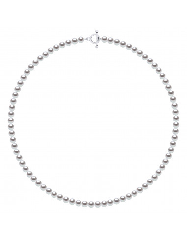 Collier Rang de Perles 6-7 mm - Longueur 55 cm - Fermoir Bâtonnet - Argent 925 - ORSAY
