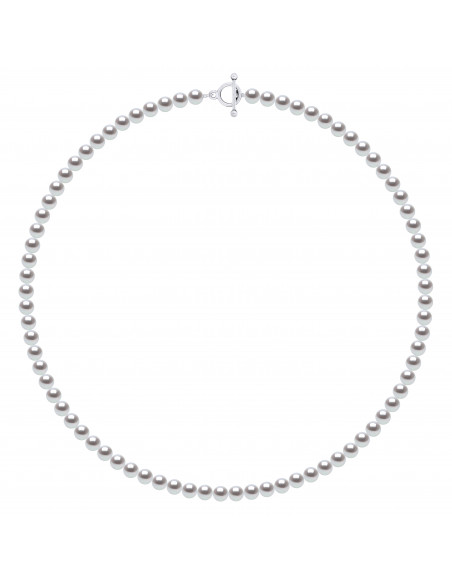 Necklace Pearl Rank 6-7 mm - Length 55 cm - Stick Clasp - Silver 925 - Orsay