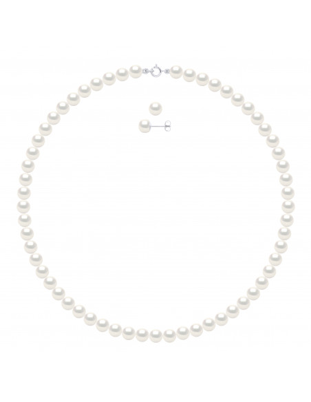 Parures Colliers et Boucles d'Oreilles - Tailles de 4 à 6 mm - Anneau Ressort - Argent 925 - ARLES