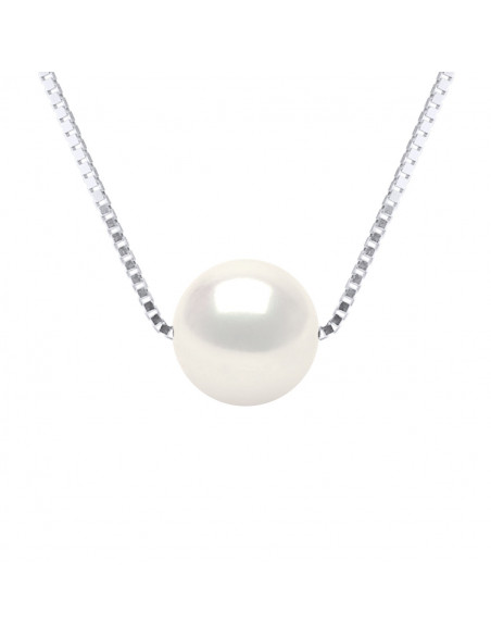 Collier Perle Ronde 8-9 mm - Chaine Vénitienne Argent 925 - CHOISY