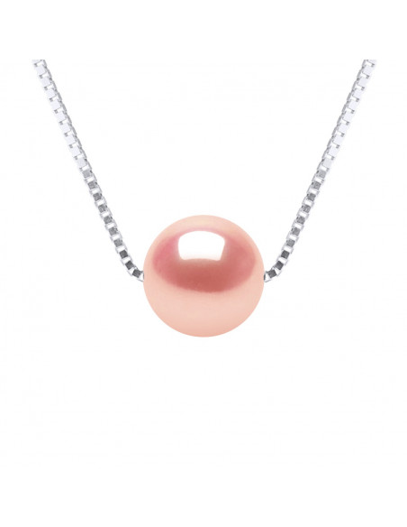 Collier Perle Ronde 8-9 mm - Chaine Vénitienne Argent 925 - CHOISY