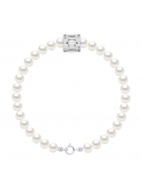 Bracelet Joaillerie Rang de Perles 5-6 mm - MANON