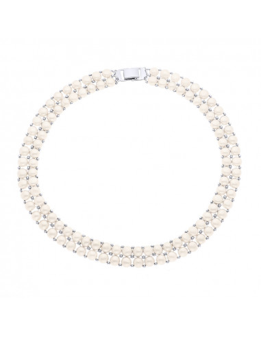 Collar Double Beads 3-4 mm - CLICK CLOSURE -...