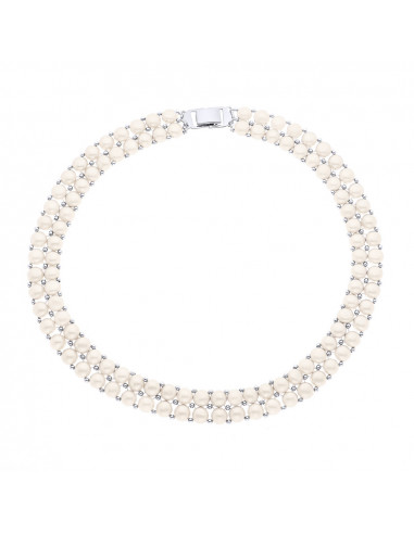 Collier Double Rang de Perles 3-4 mm - Fermoir Cliquet - BELLEVILLE