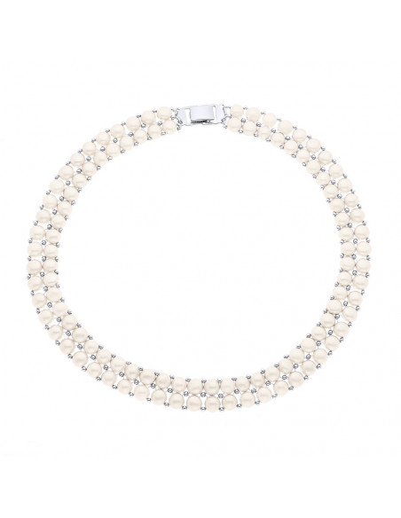 Collar Double Beads 3-4 mm - CLICK CLOSURE - Belleville