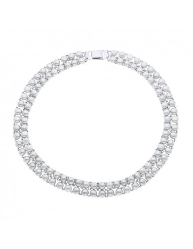 Collar Double Beads 3-4 mm - CLICK CLOSURE -...