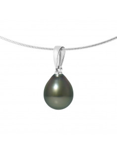 Omega Pearl Pearl Necklace Pear 9-10 mm - Silver 925 - Amalo