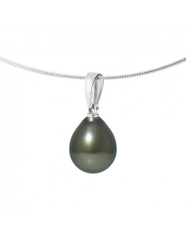Collier Omega Perle de Tahiti Poire 9-10 mm -...