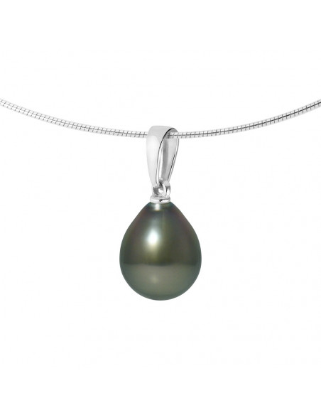 Omega Pearl Pearl Necklace Pear 9-10 mm - Silver 925 - Amalo