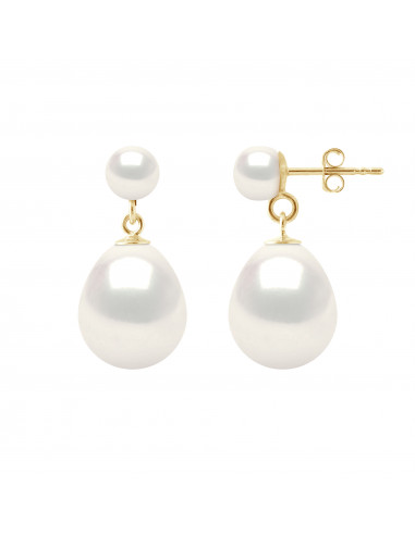 Boucles d'Oreilles Perles Bouton 5-6 mm et...