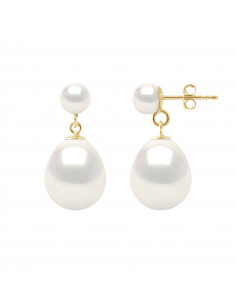 Earrings Pearls Presses 10-11 mm and 5-6 mm buttons -...