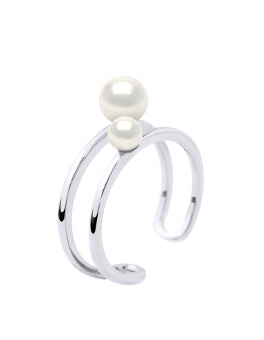Bagues Perles Rondes 4-5 et 6-7 mm - Plusieurs...