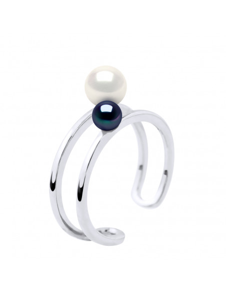 Round Beads Rings 4-5 and 6-7 mm - Several Colors - Silver 925 - Biot