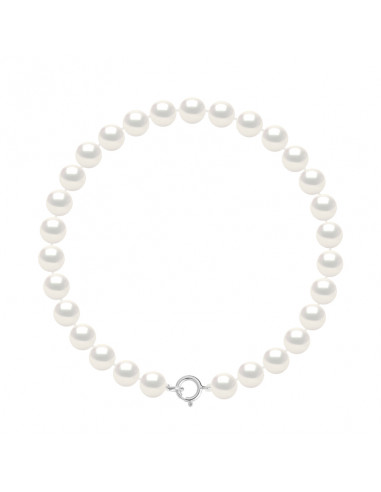 Bracelets Rangs de Perles Rondes - Tailles de 4 à 6 mm - Fermoir Ergonomique - Or 750 - AUTEUIL