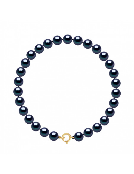 Bracelets Rangs de Perles Rondes - Tailles de 4 à 6 mm - Fermoir Ergonomique - Or 750 - AUTEUIL