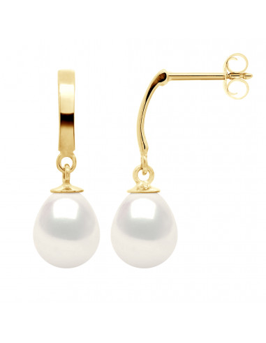 Pearl pear pears pear earrings - 8 to 11 mm...